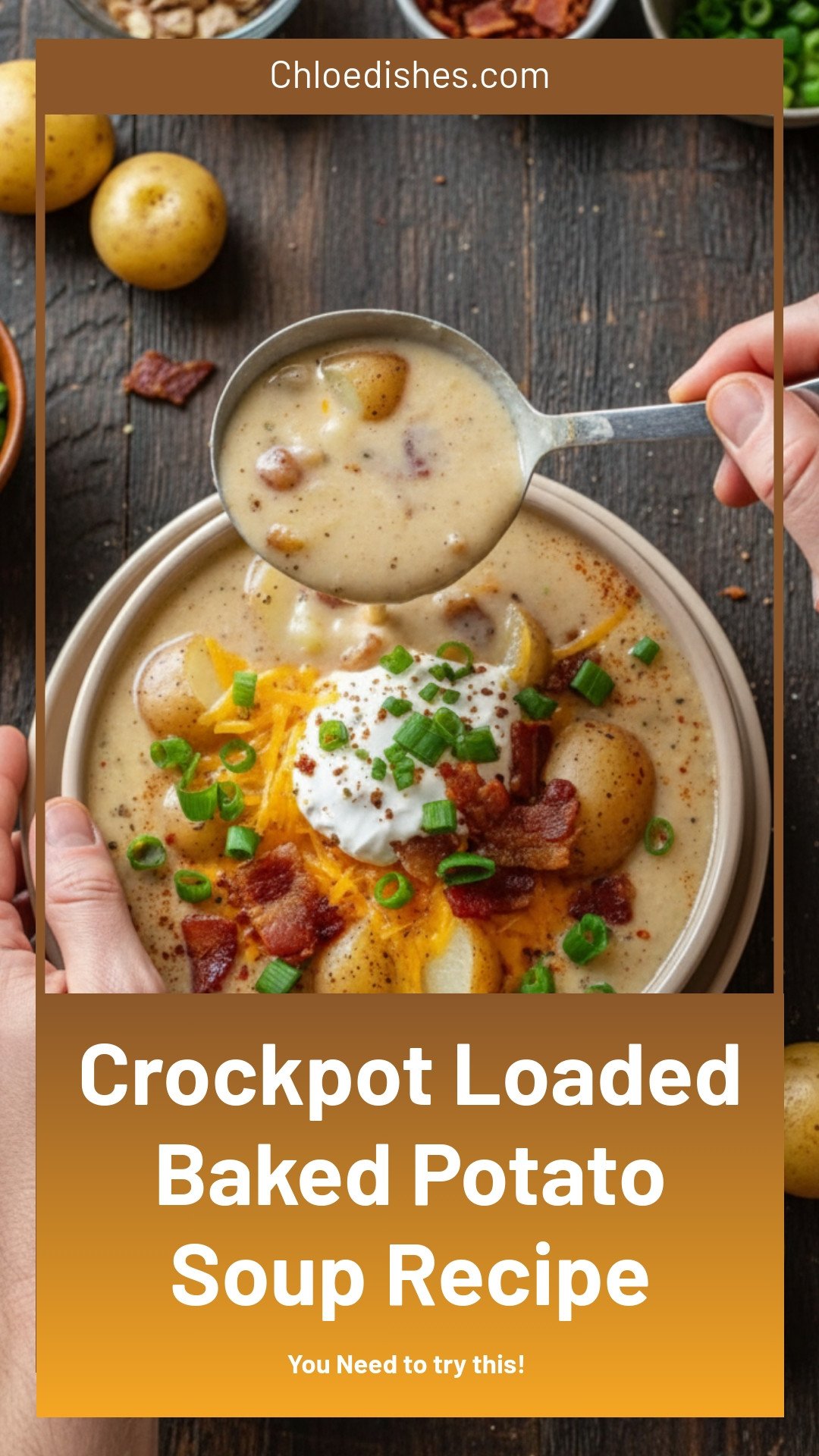 Crockpot Loaded Baked Potato Soup