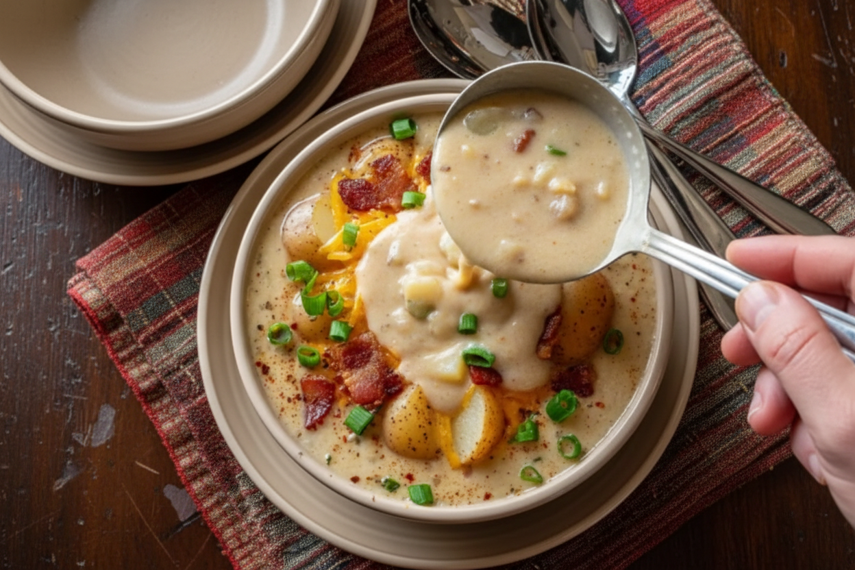 Crockpot Loaded Baked Potato Soup Recipe