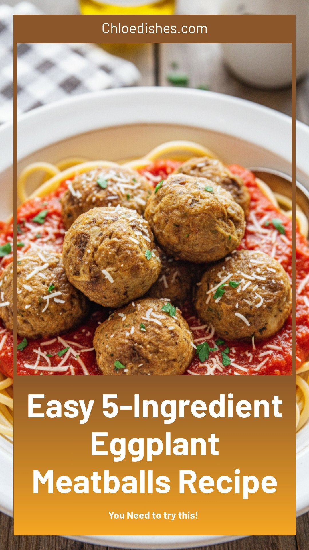 5-Ingredient Eggplant Meatballs Recipe