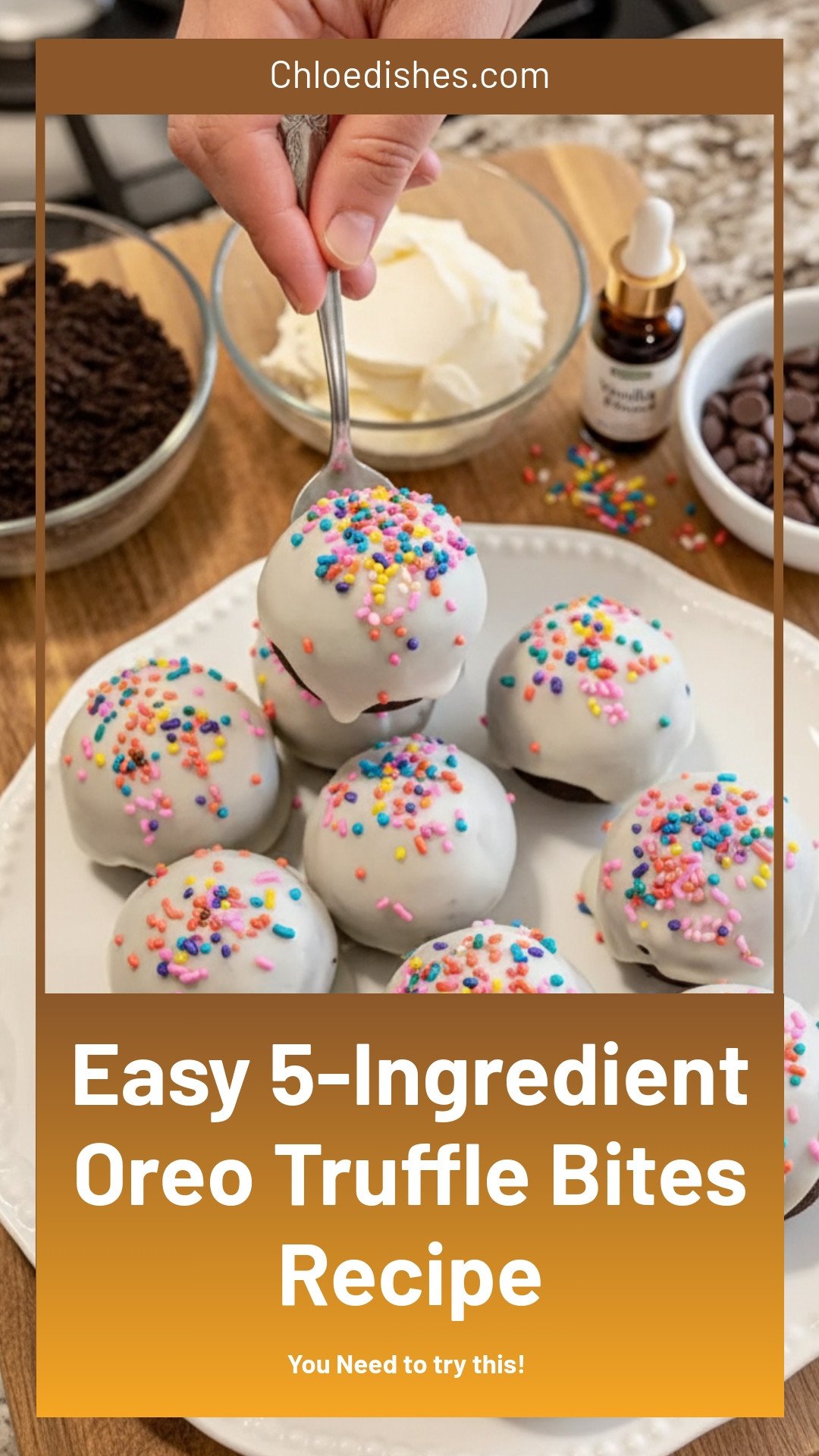 5-Ingredient Oreo Truffle Bites