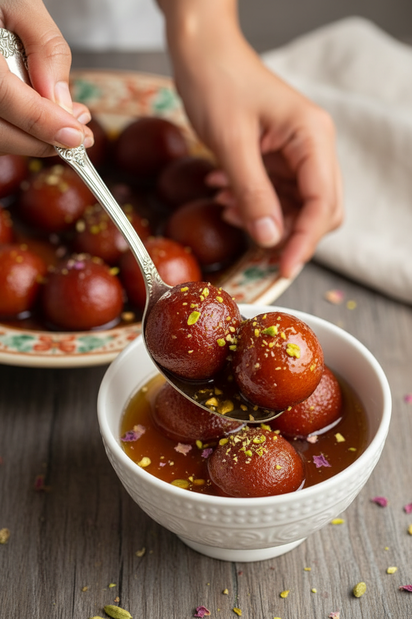 Easy Bread Gulab Jamun