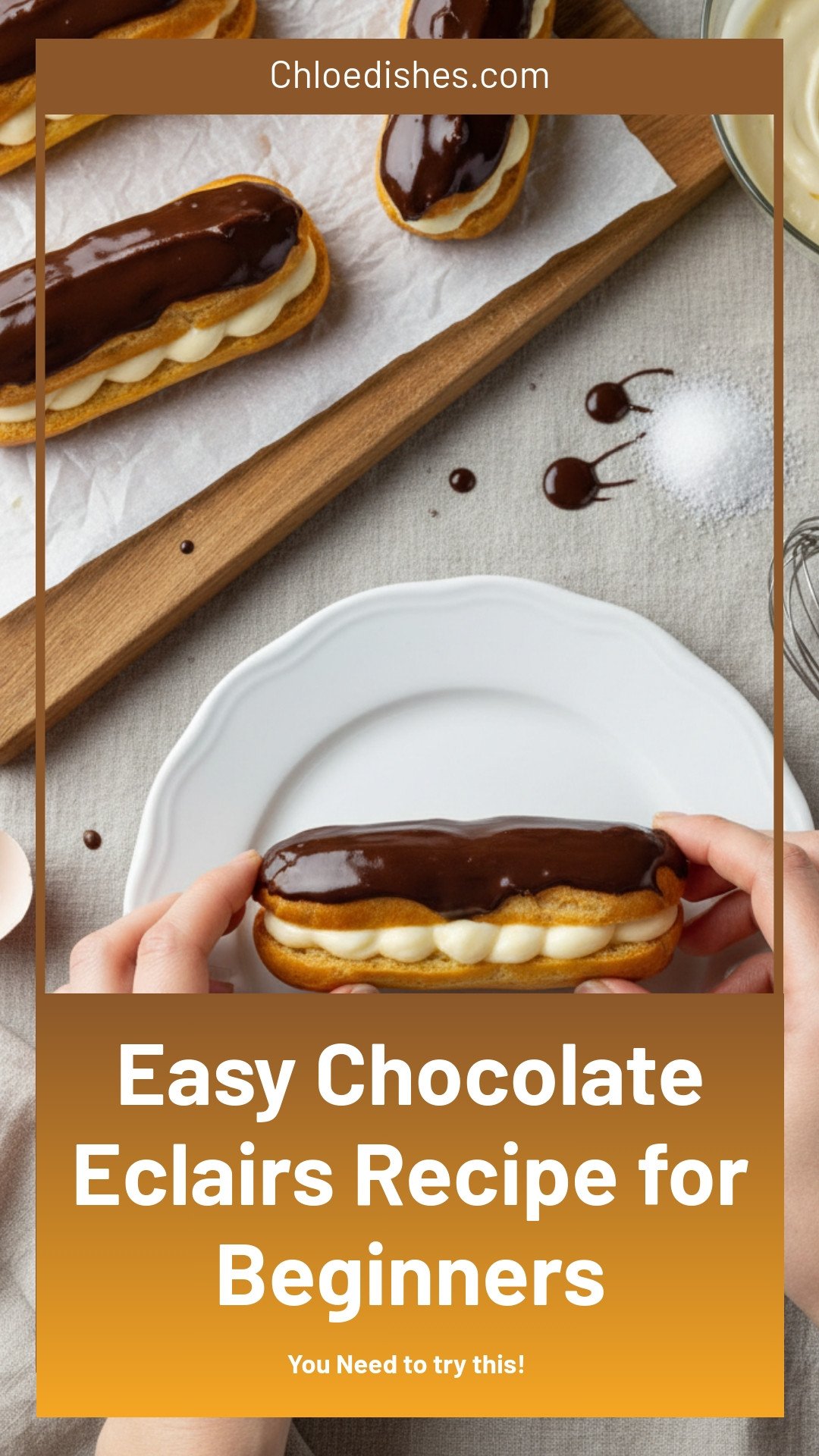 Chocolate Éclairs Recipe