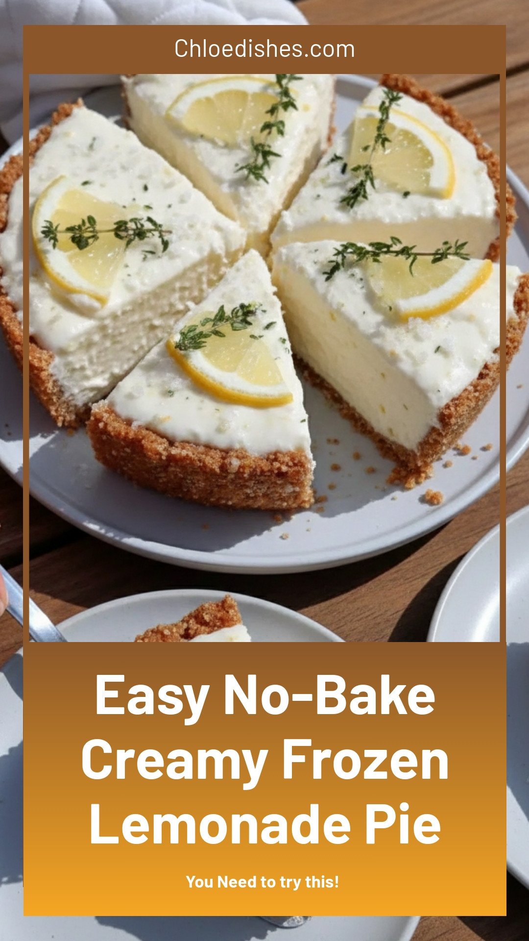 Creamy Frozen Lemonade Pie Recipe Easy No-Bake Summer Dessert