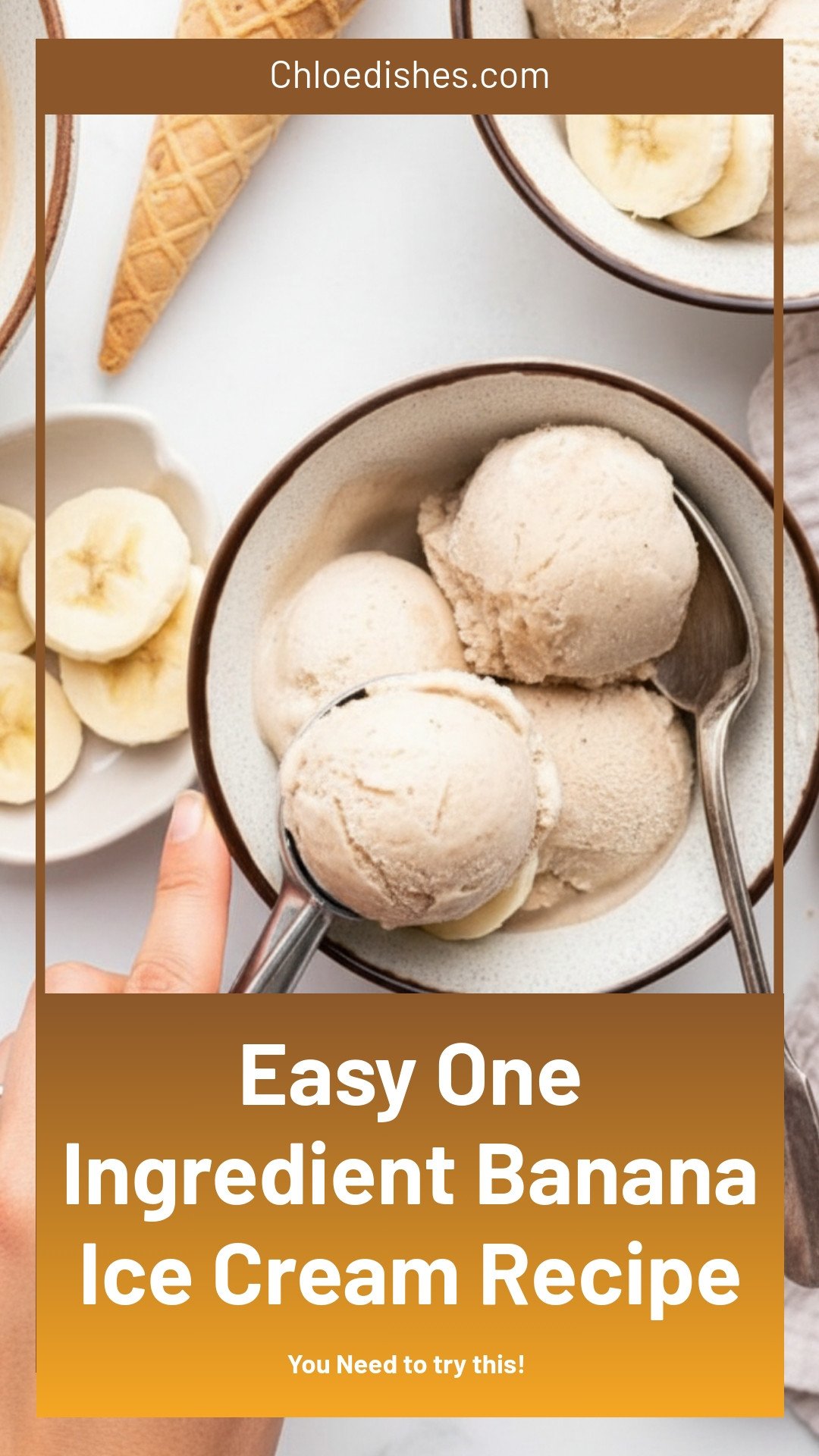 One Ingredient Banana Ice Cream