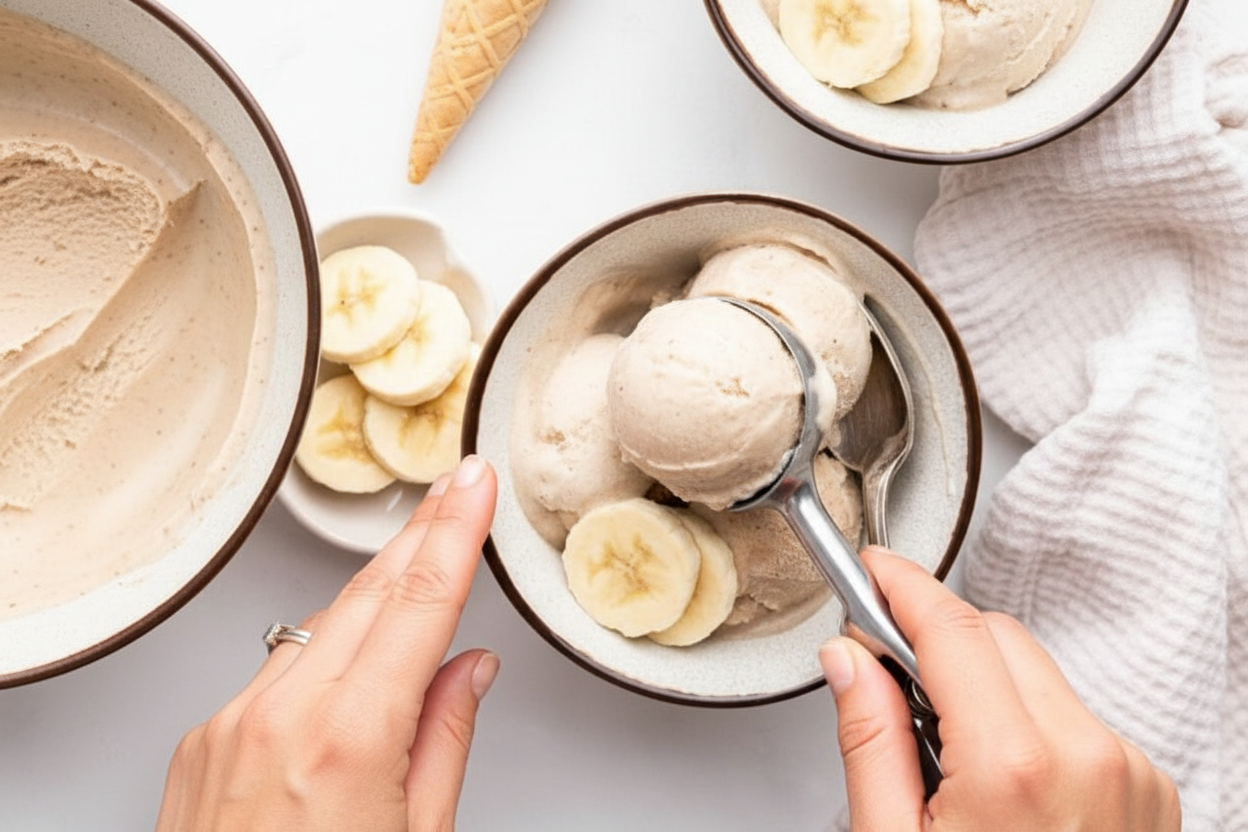Easy One Ingredient Banana Ice Cream Recipe