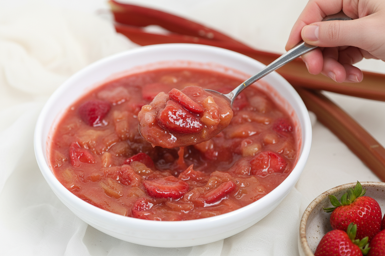 Easy Strawberry Rhubarb Pie Filling Recipe