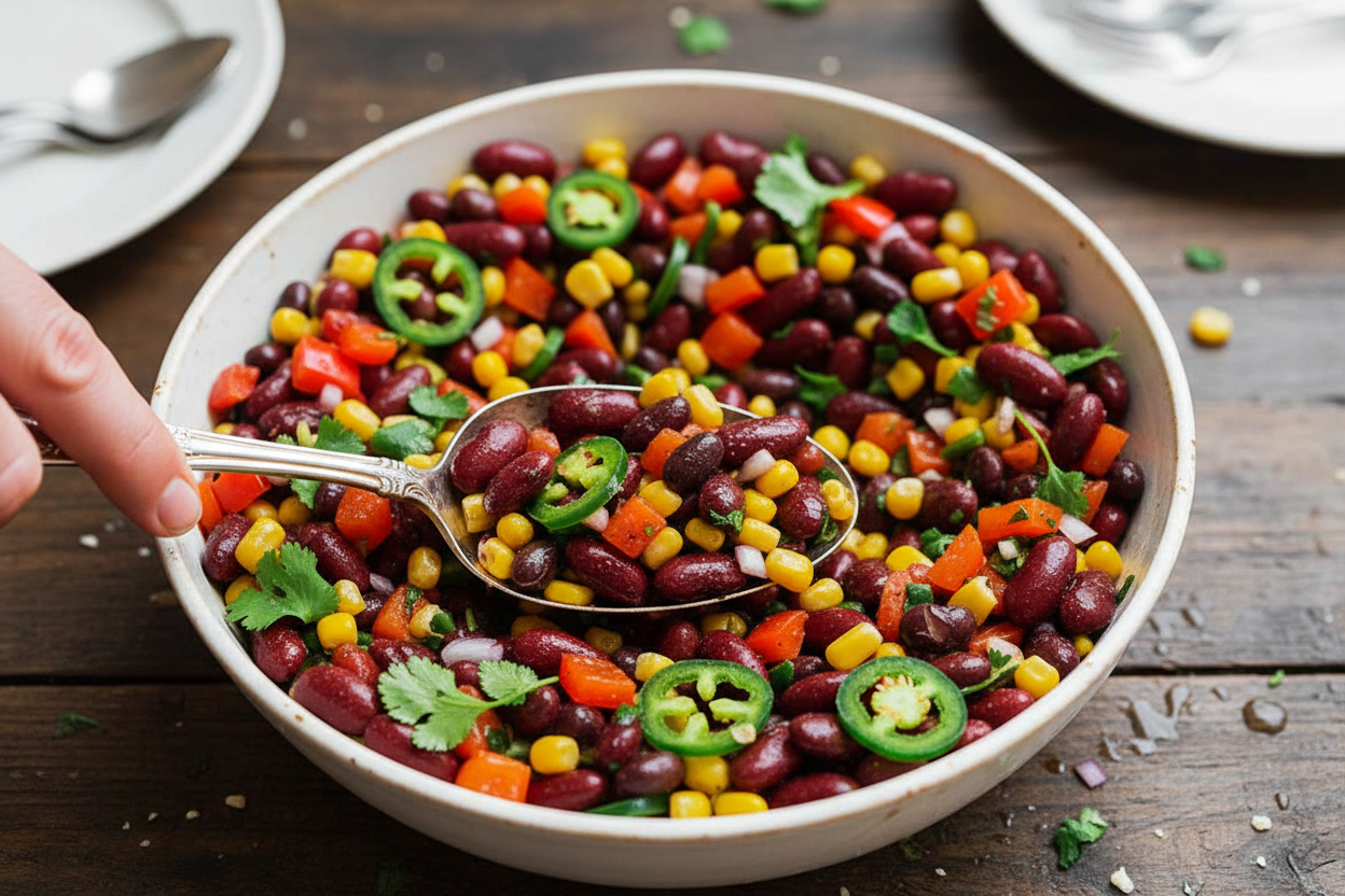 Family Famous Mexican Bean Salad Recipe