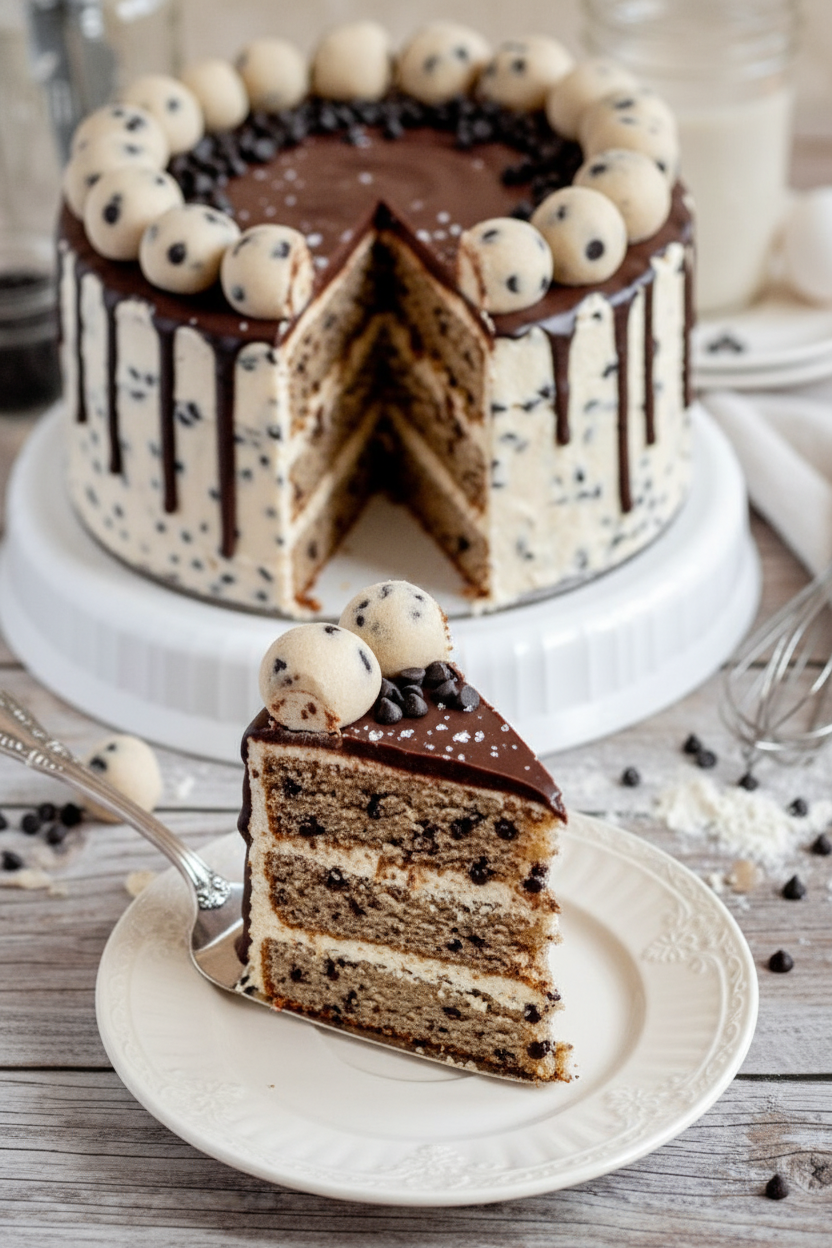 Cookie Dough Cake (GF & DF Option)