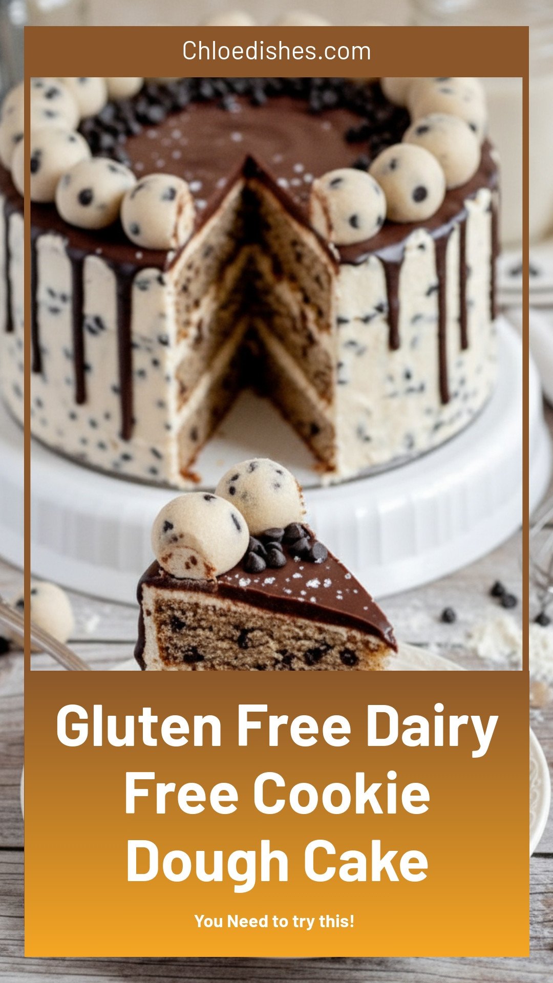Cookie Dough Cake (GF & DF Option)