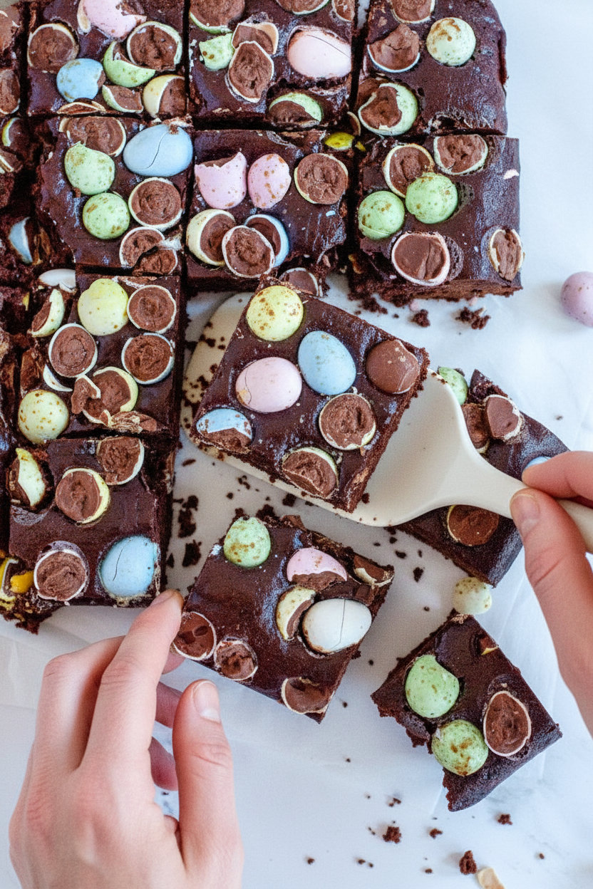 Mini Egg Brownies (Gluten-Free)