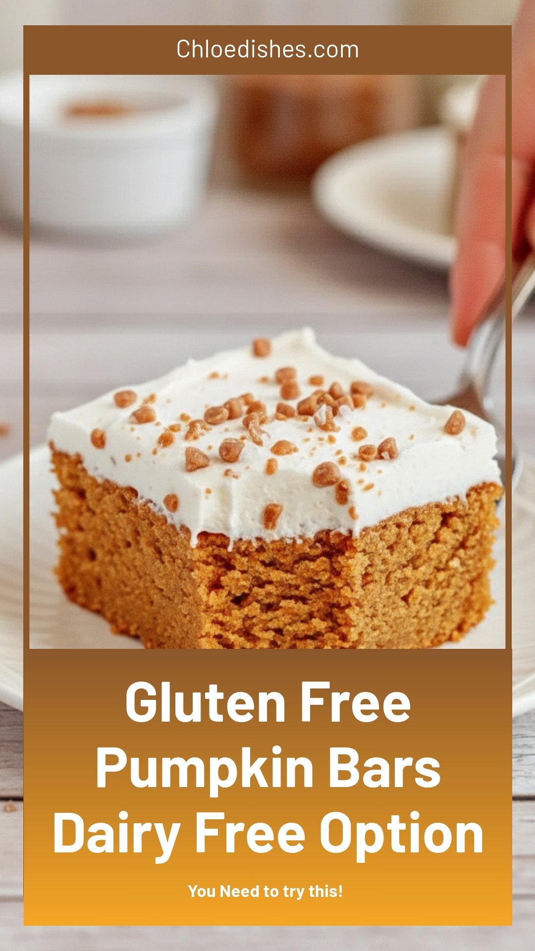 Gluten-Free Pumpkin Bars (Dairy-Free Option)