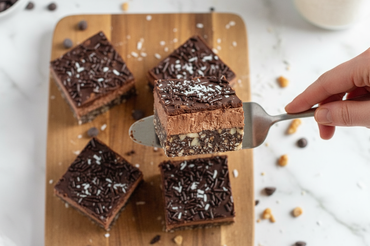 Gluten-Free Vegan No-Bake Chocolate Bars