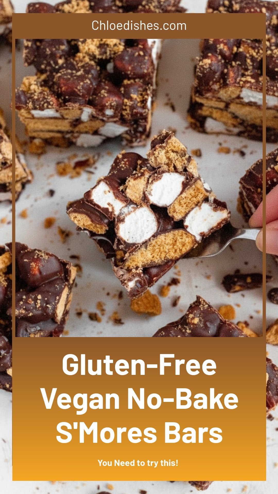 No-Bake S’Mores Bars (Gluten-Free & Vegan)