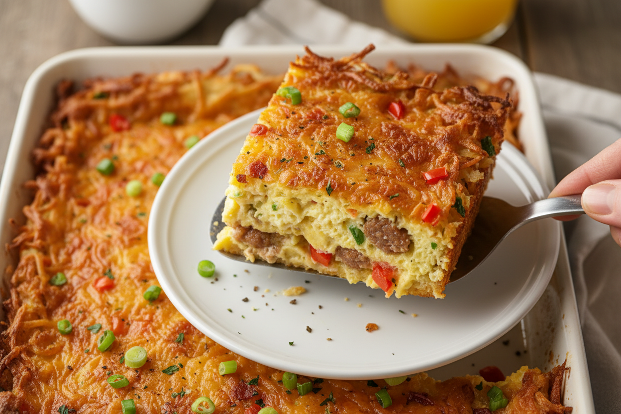 Hash Brown Egg Casserole Breakfast Recipe