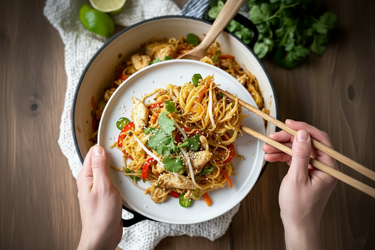 Healthy Spaghetti Squash Pad Thai Recipe