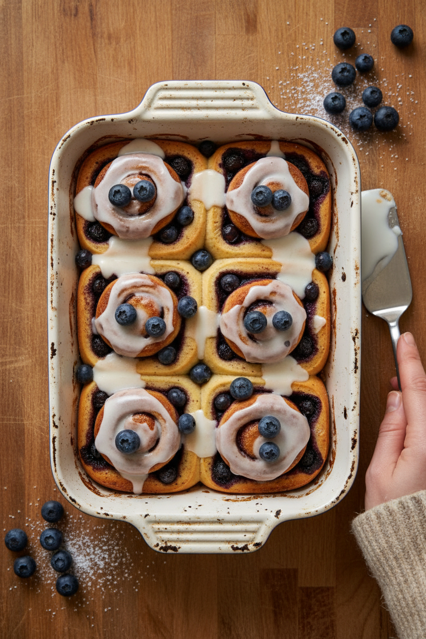 Homemade Blueberry Sweet Rolls Recipe