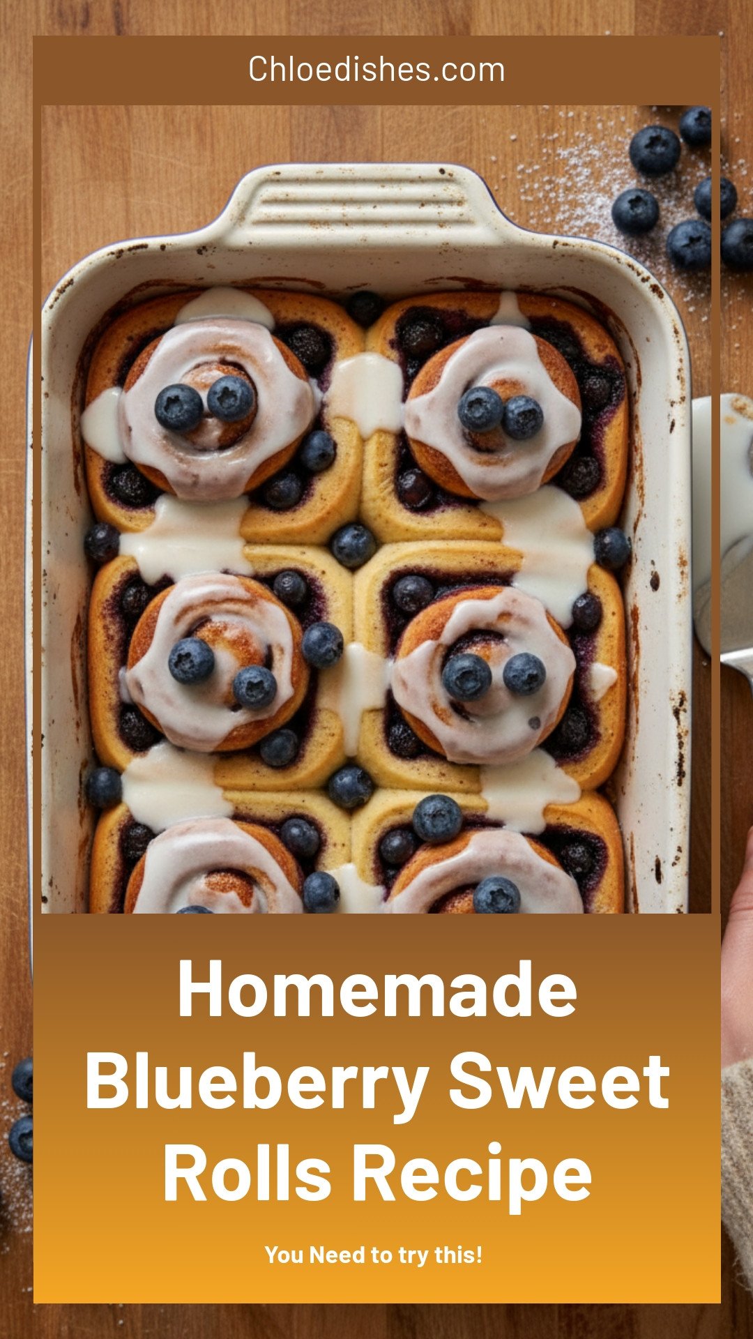 Homemade Blueberry Sweet Rolls Recipe