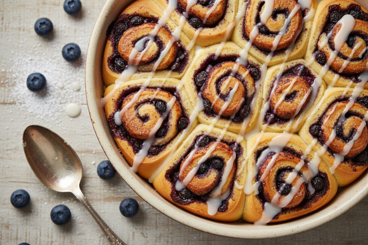 Homemade Blueberry Sweet Rolls Recipe