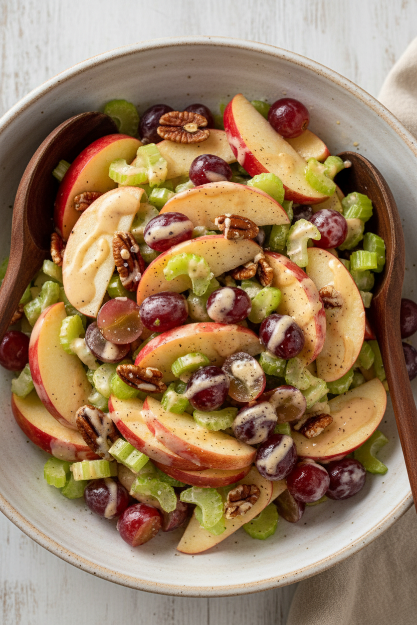 Apple Salad with Honeycrisp Apples, Celery, Grapes, Pecans Recipe