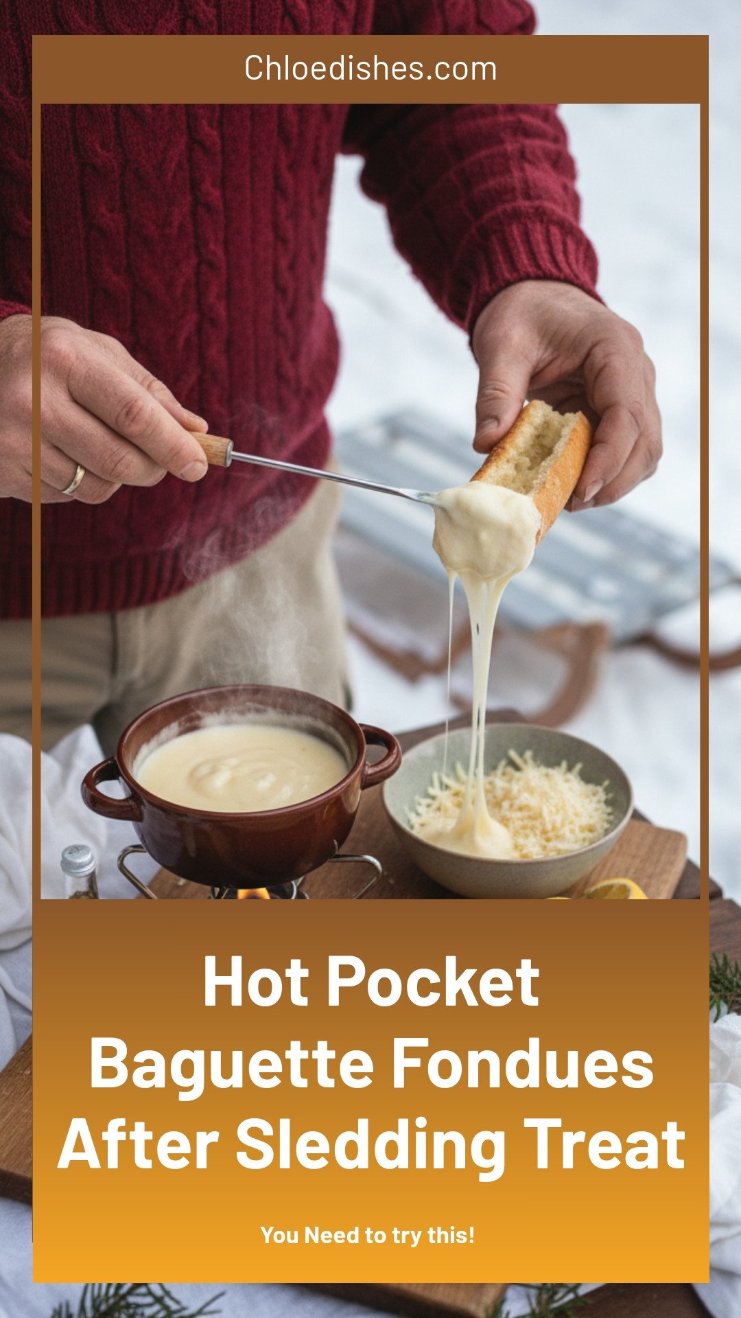 Hot Pocket Baguette Fondues Are Your Next After-Sledding Treat