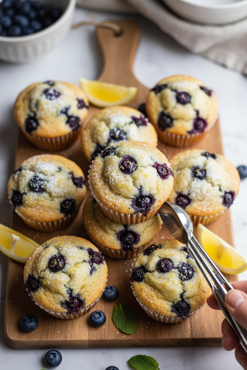 Lemon Blueberry Muffins Recipe