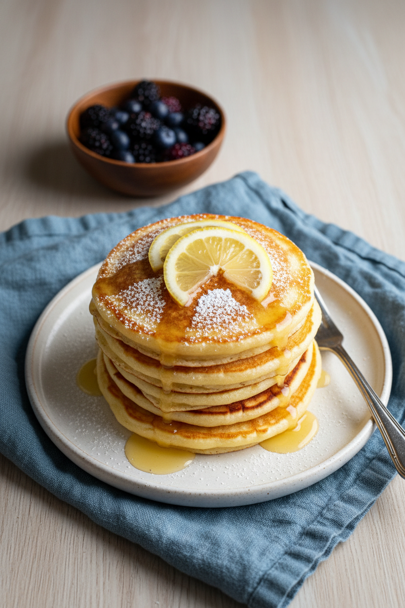 Lemon Ricotta Pancakes Recipe