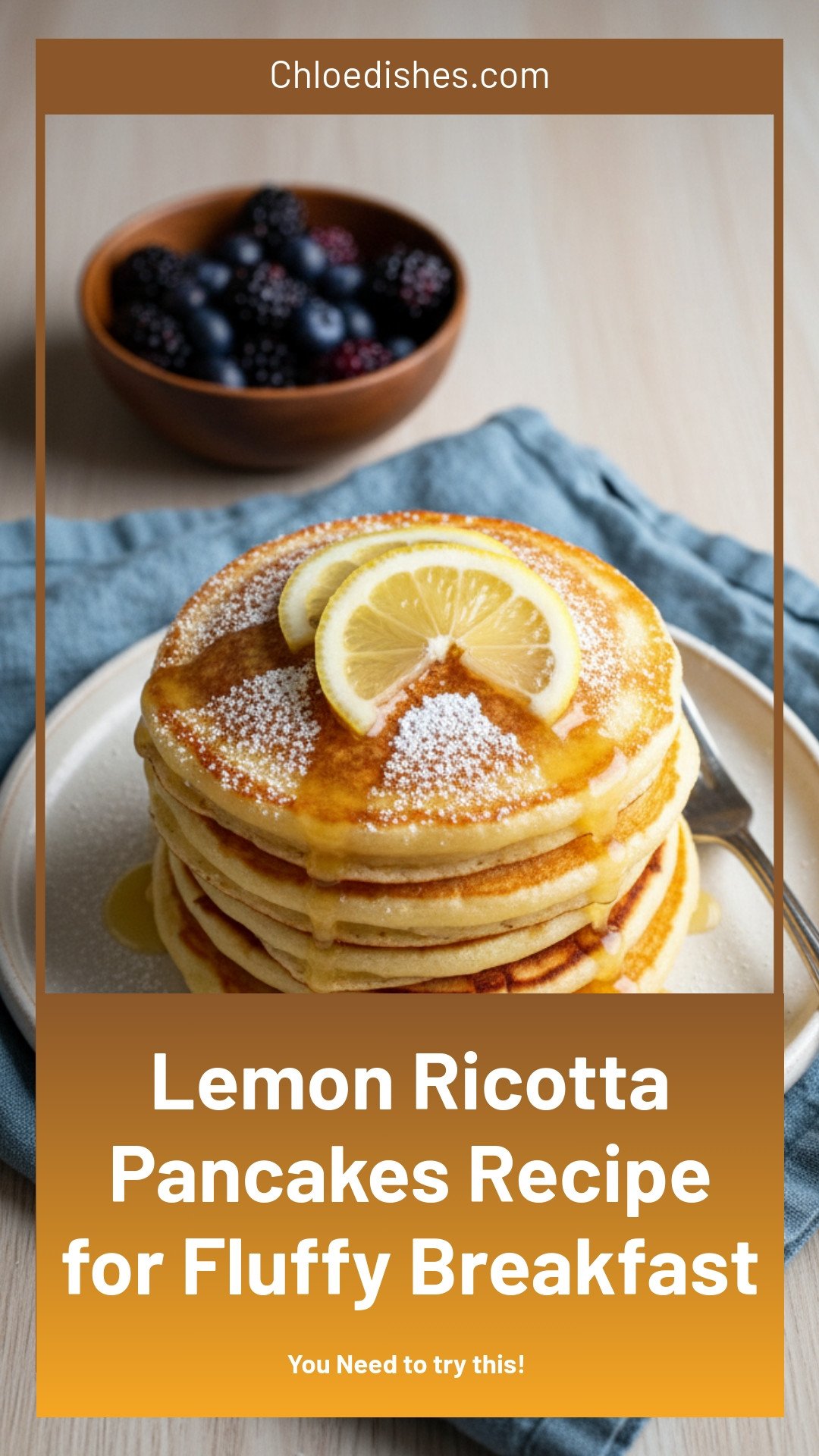 Lemon Ricotta Pancakes Recipe