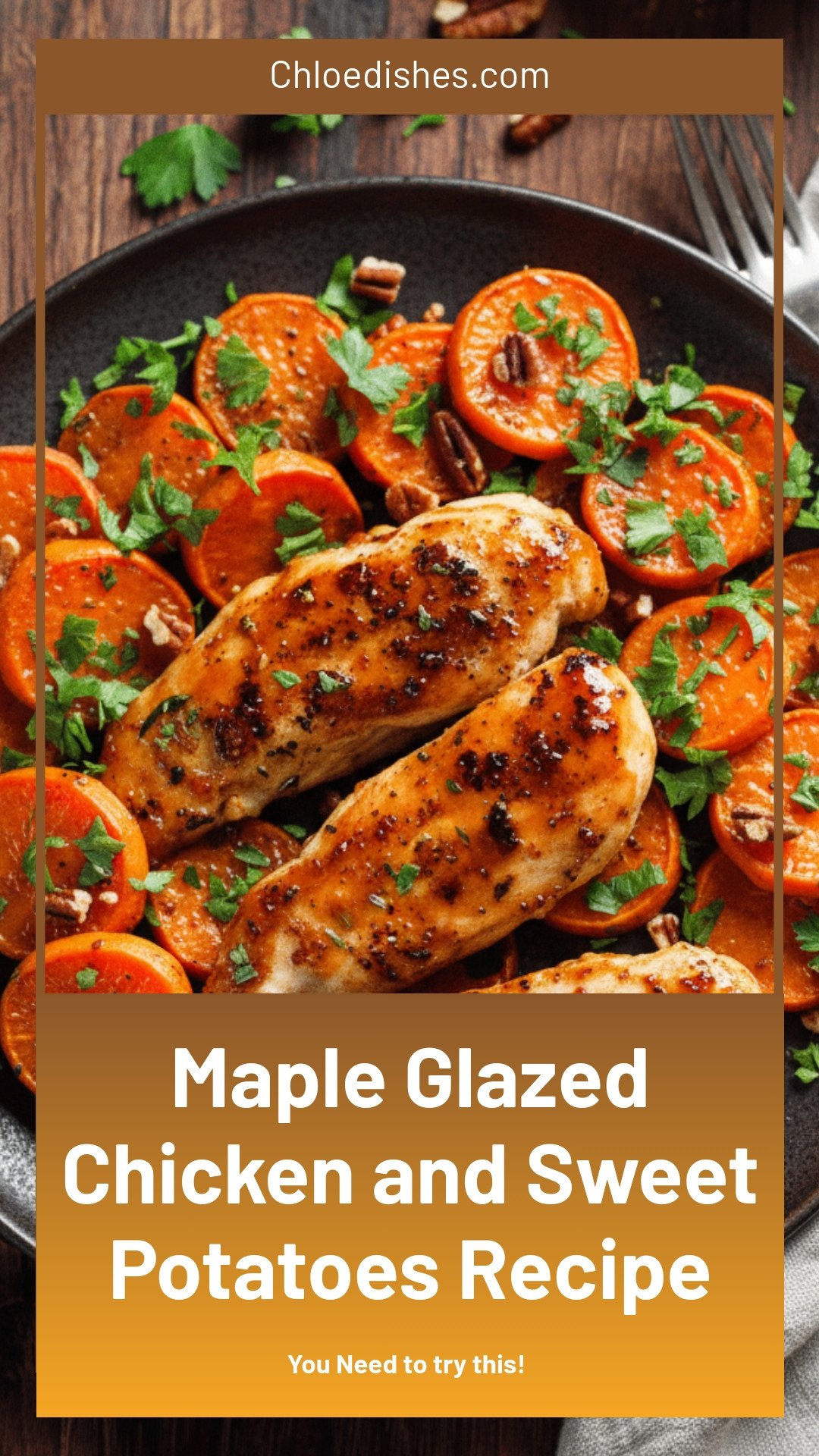 Maple-Glazed Chicken with Sweet Potatoes