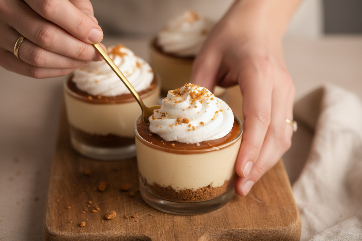 No Bake Salted Caramel Cheesecake Cups: No Bake Salted Caramel Cheesecake Cups Recipe