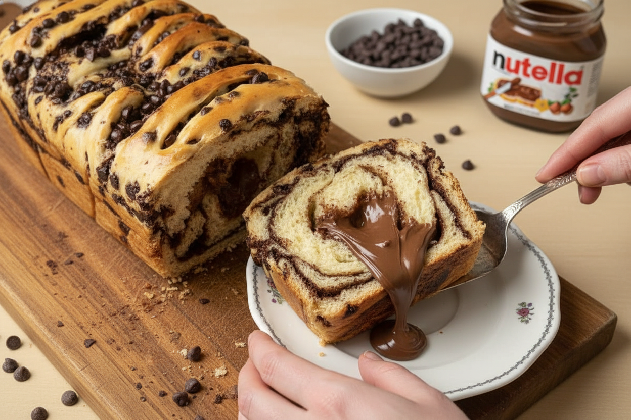 Nutella Brioche Loaf Recipe Easy Homemade