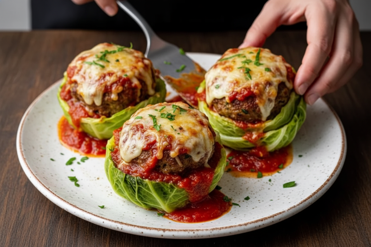 Oven Baked Cabbage Burger Recipe