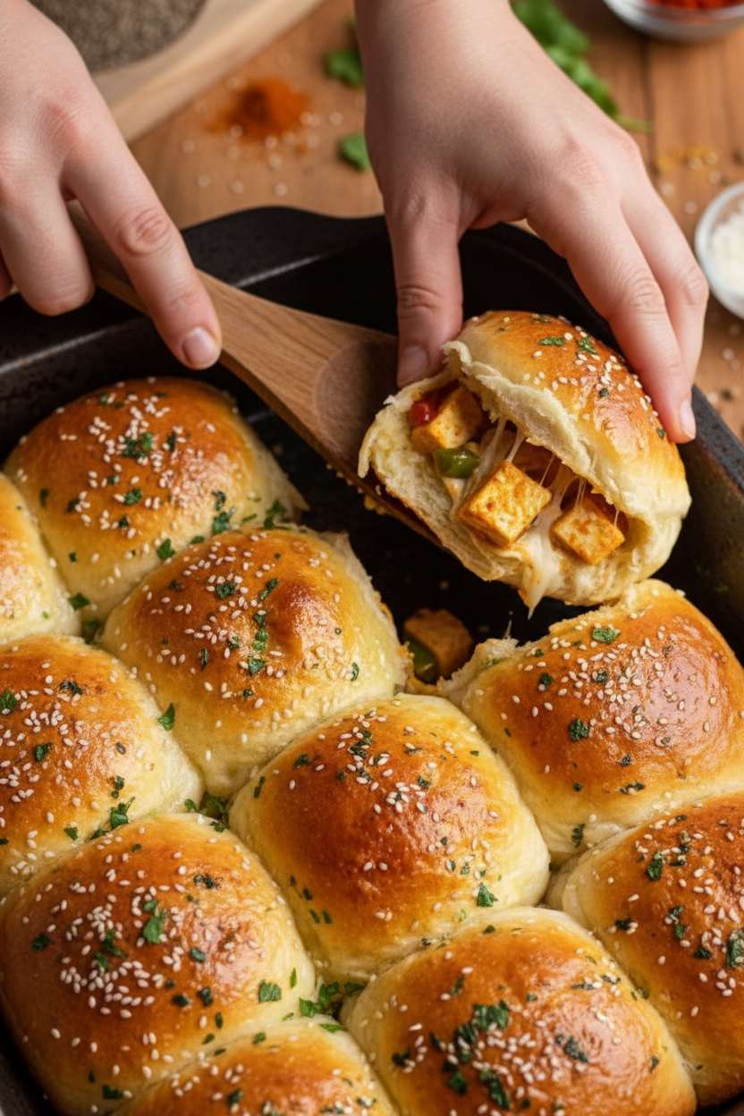 Paneer Tikka Naan Buns