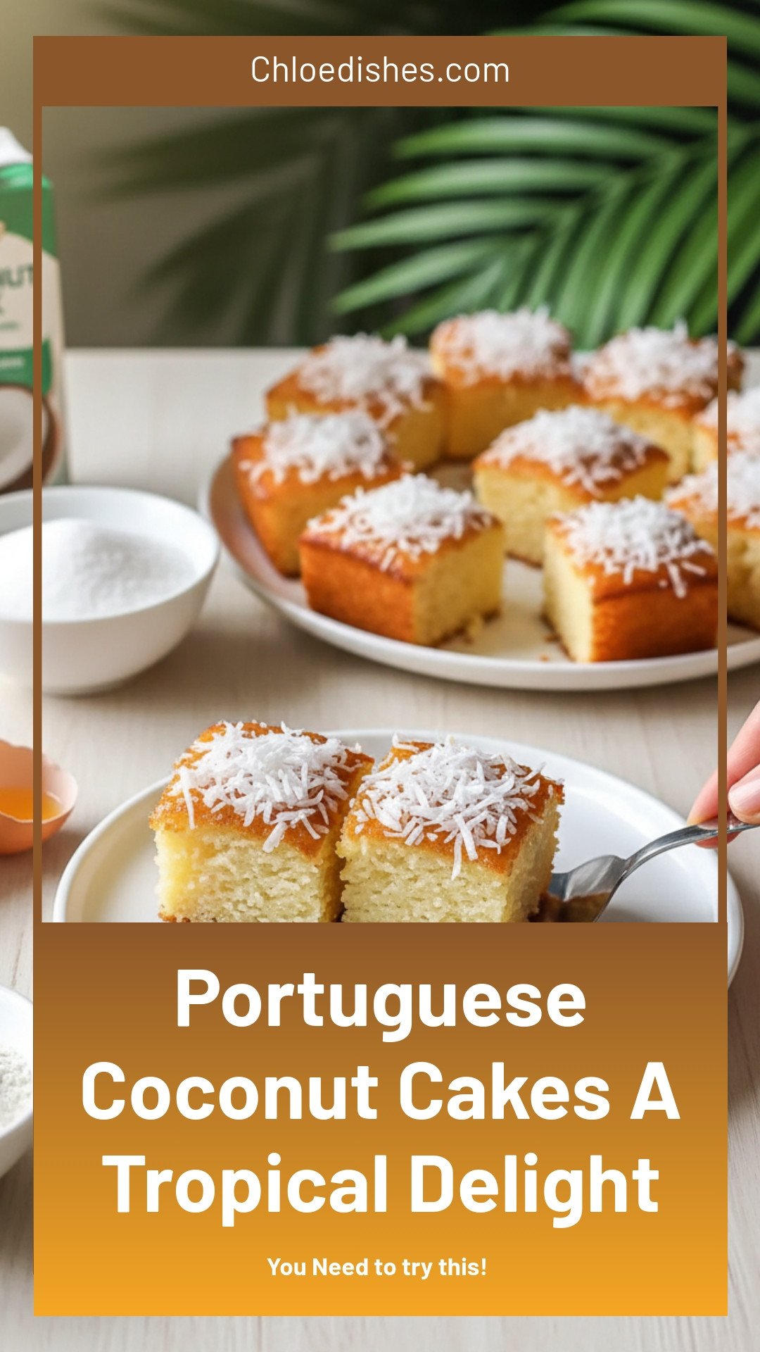 Delightful Portuguese Coconut Cakes for a Tropical Treat