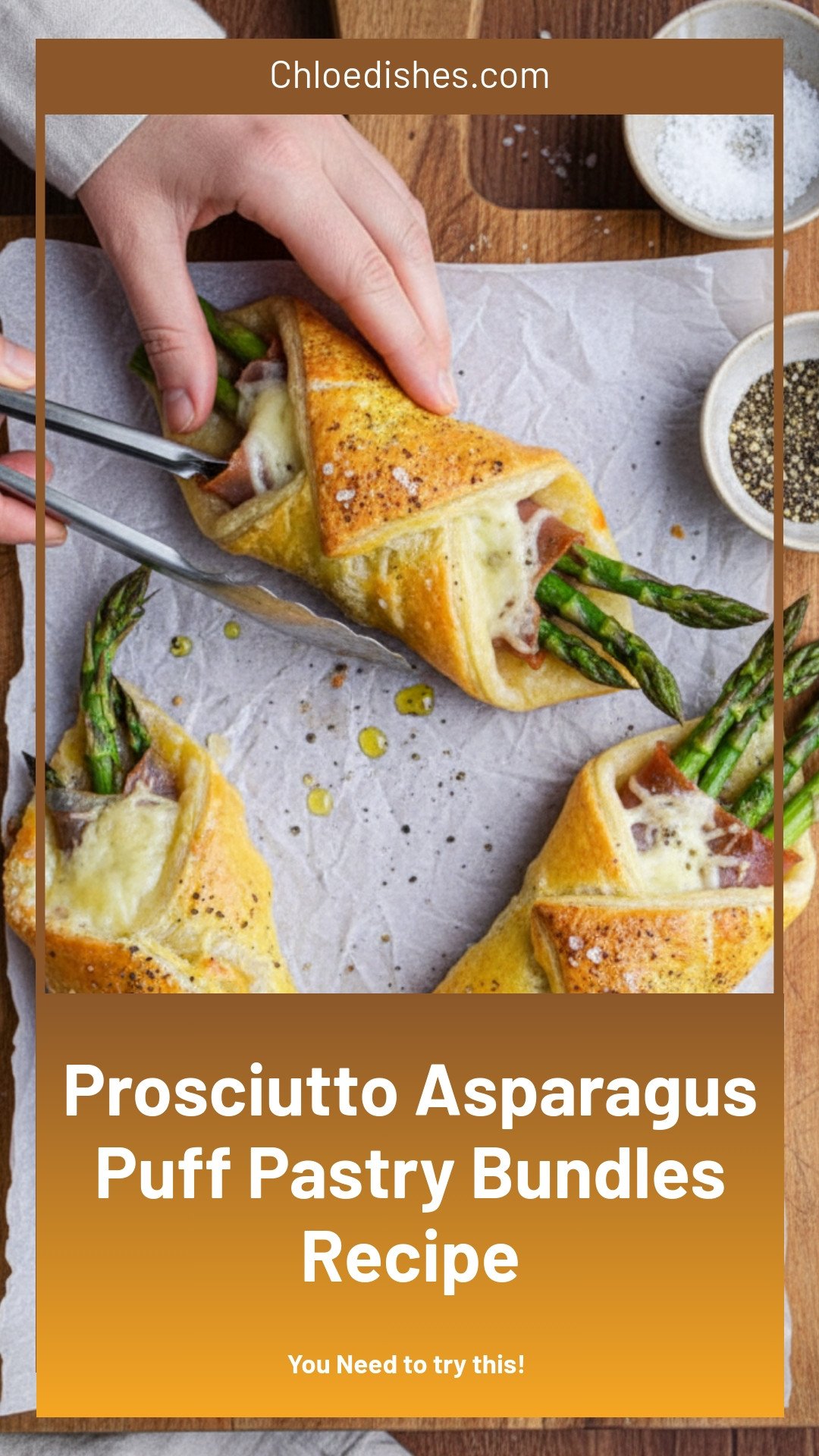 Prosciutto Asparagus Puff Pastry Bundles