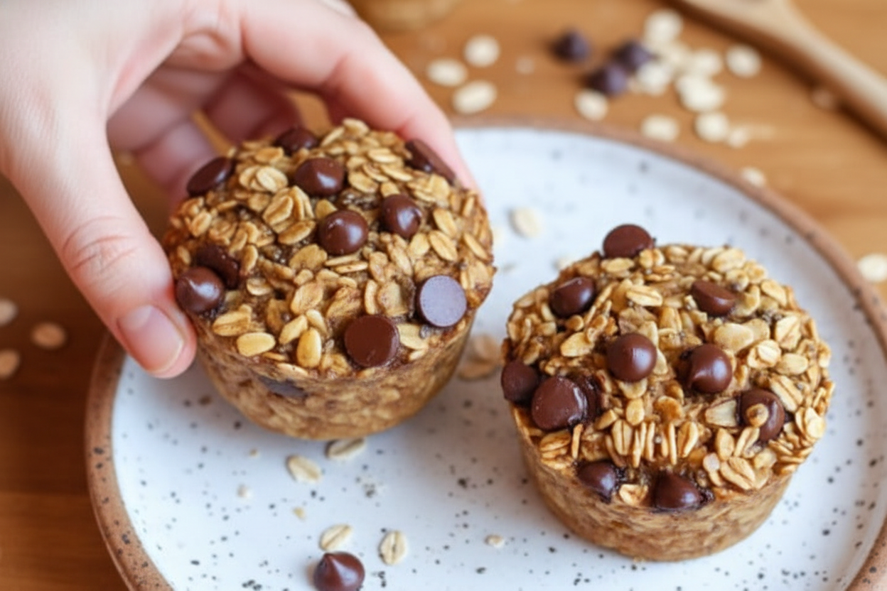 Pumpkin Baked Oats Muffin Style Recipe