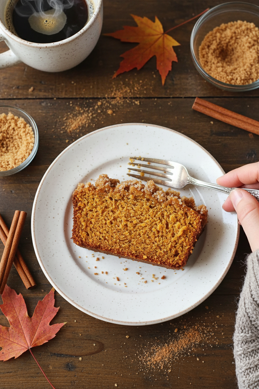 Indulge in Pumpkin Streusel Bread Loaf for Cozy Fall Mornings