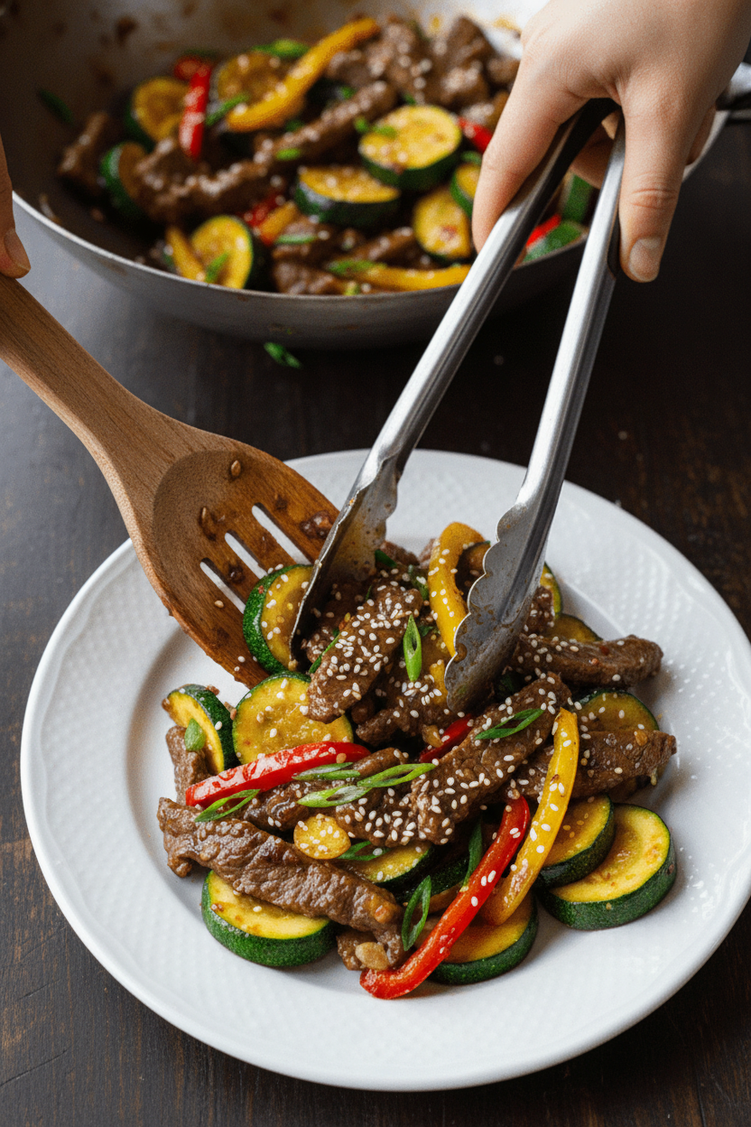 Beef & Zucchini Stir-Fry Recipe