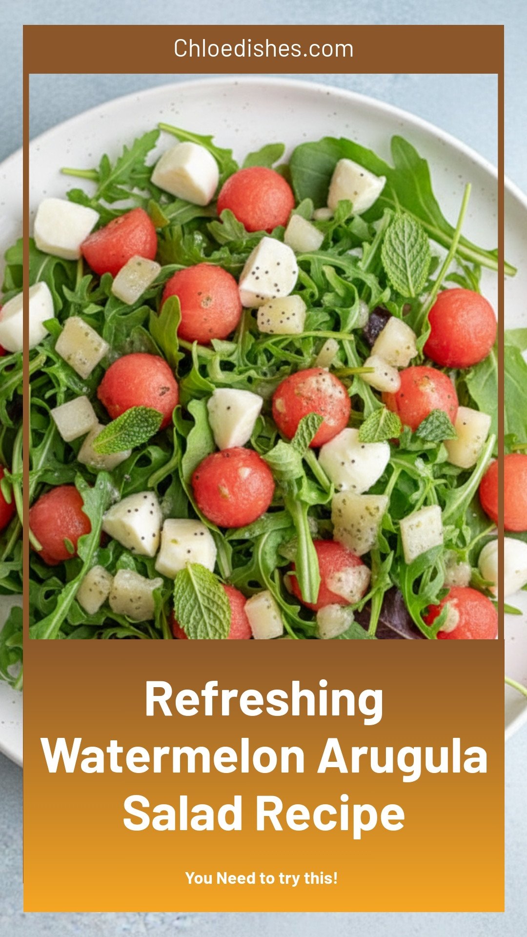 Watermelon Salad With Arugula
