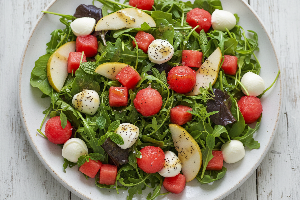 Refreshing Watermelon Arugula Salad Recipe