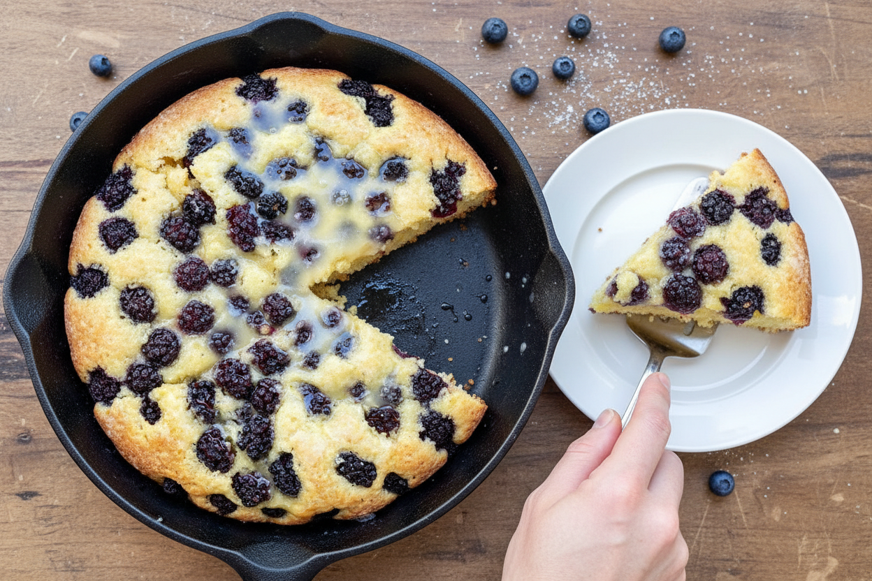 Trader Joes Meyer Lemon Berry Skillet Cake