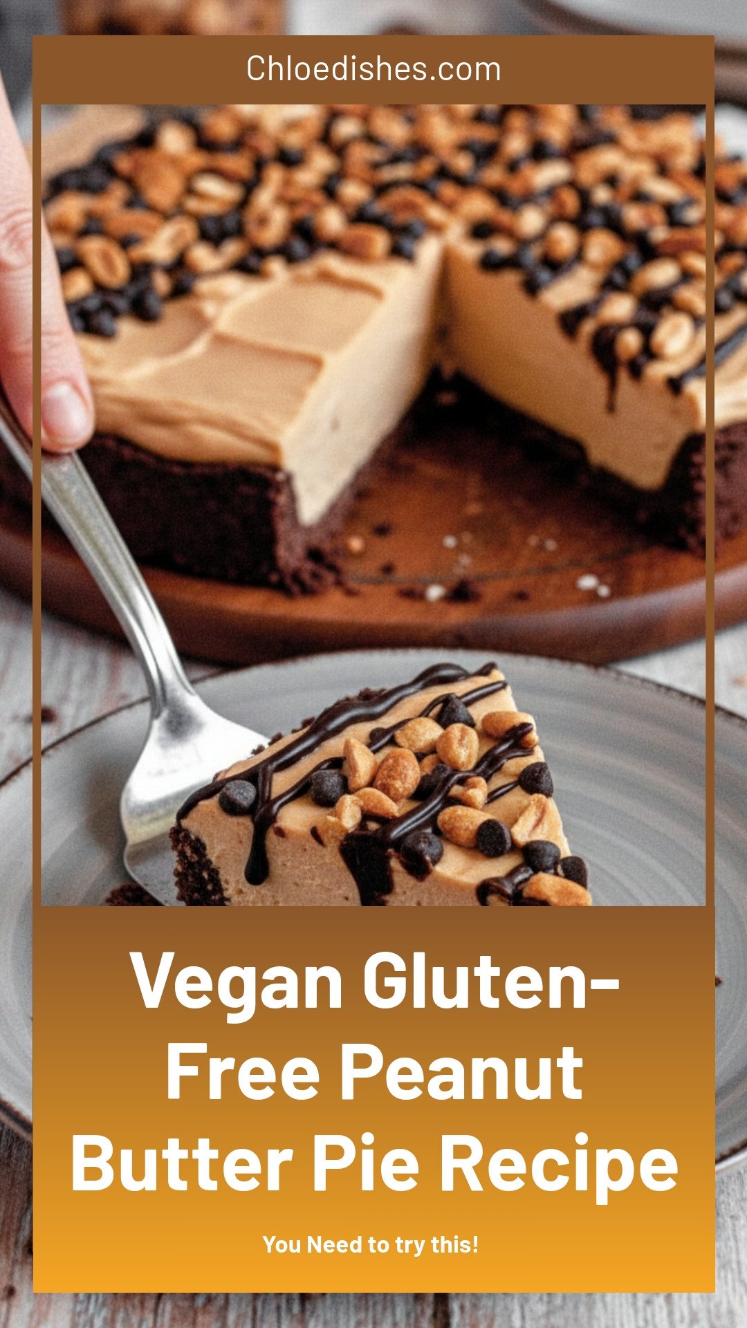 Gluten-Free Peanut Butter Pie (Vegan)