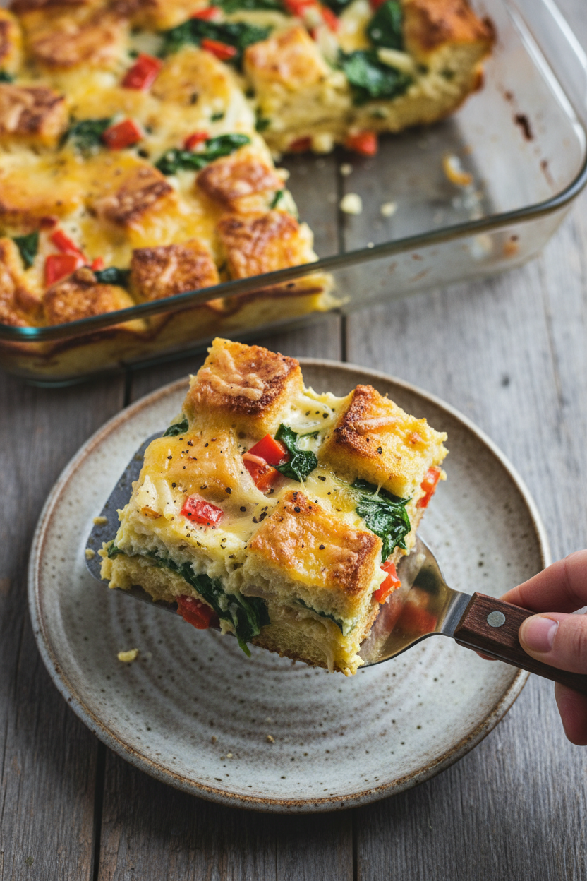 Vegetable and Gruyère Challah Strata Recipe