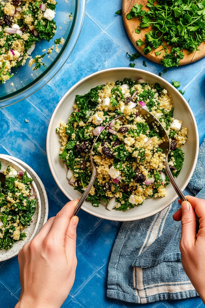 The 15 minute kale and quinoa salad I could eat every day