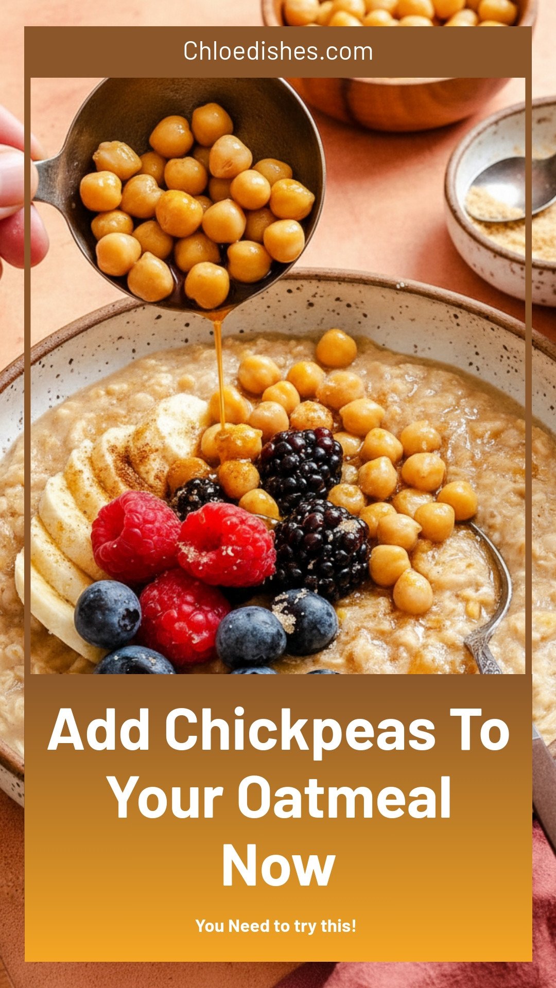 Are you adding chickpeas to your oatmeal? You should be