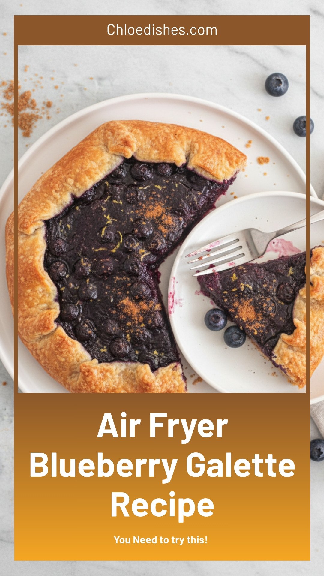 Blueberry Galette (Air Fryer)