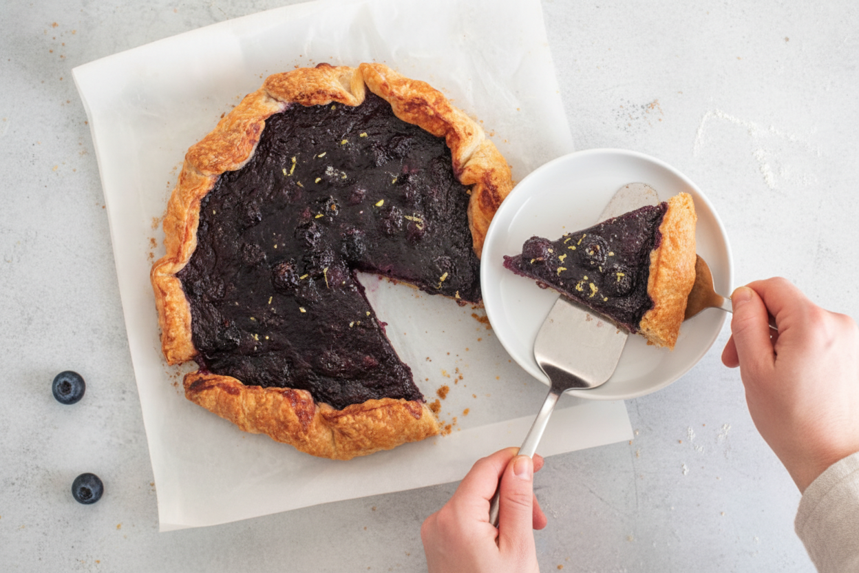 Air Fryer Blueberry Galette Recipe