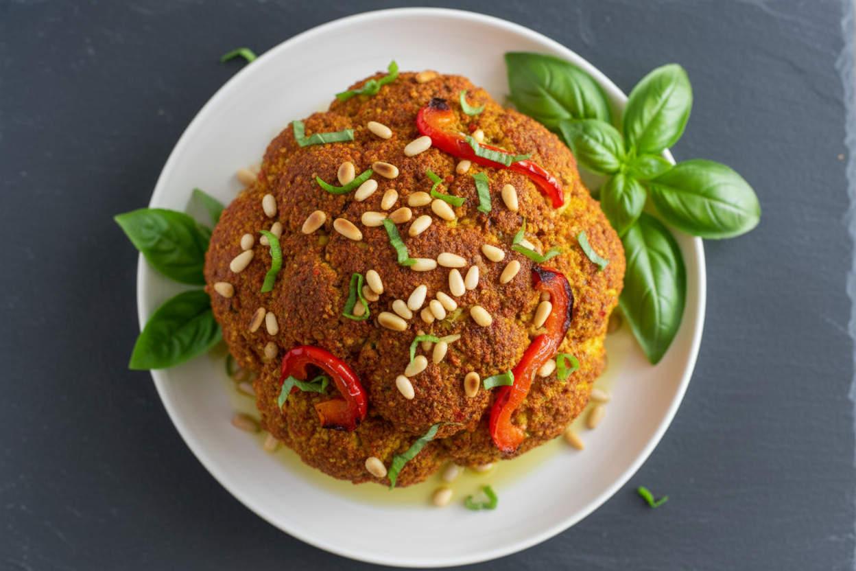 Air Fryer Roasted Whole Cauliflower Recipe