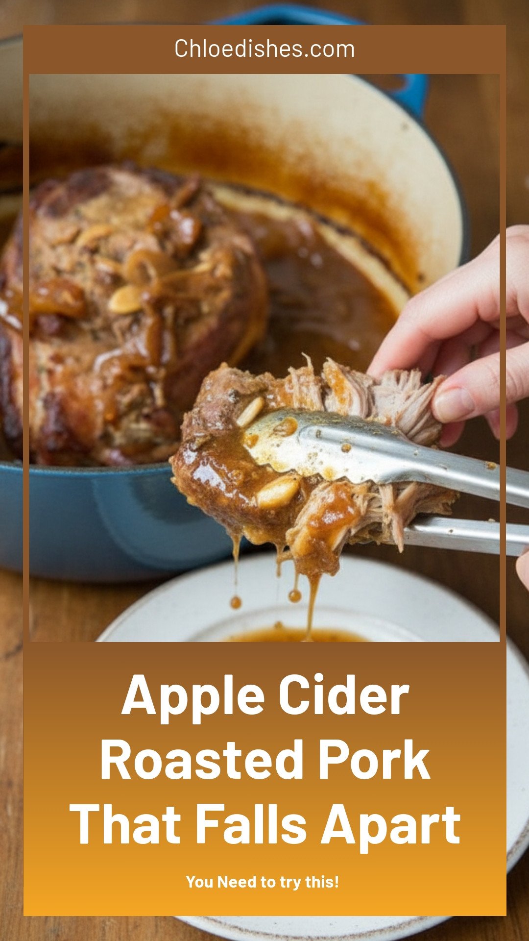 Fall-Apart Apple Cider Roasted Pork | Caroline Chambers