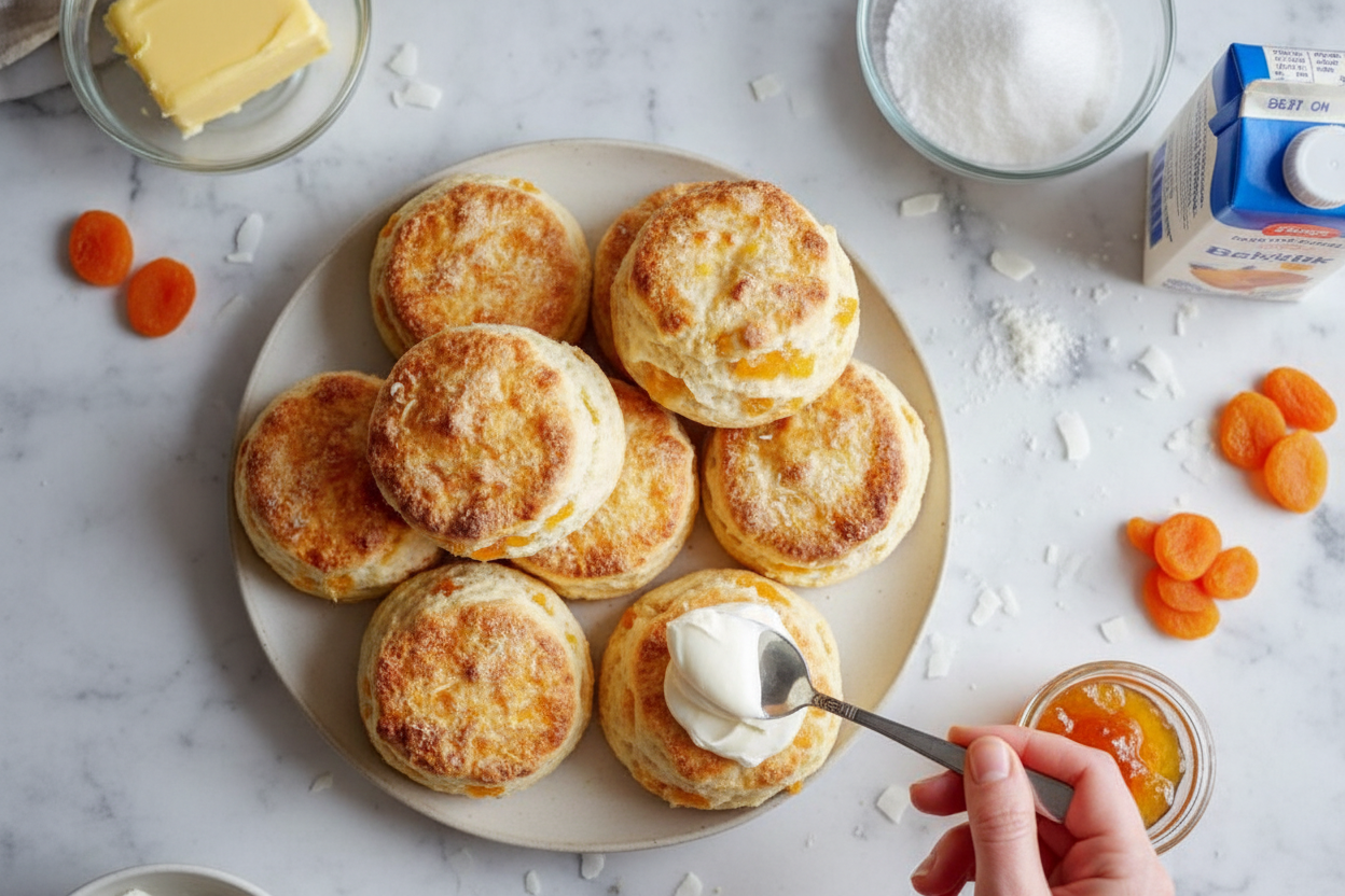 Apricot Coconut Scones Recipe for Baking