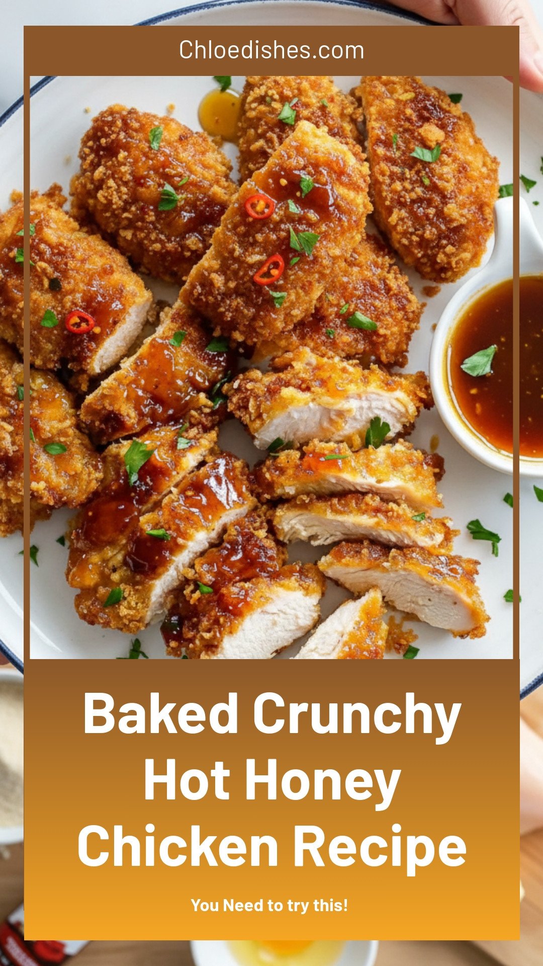 Baked Crunchy Hot Honey Chicken
